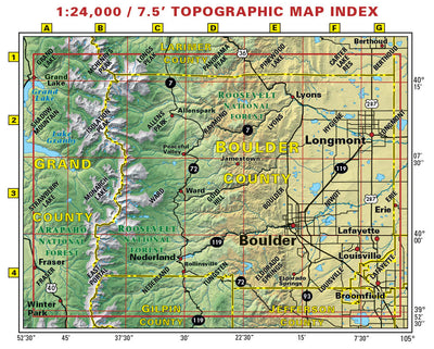 Boulder County Trails Map 4th ed