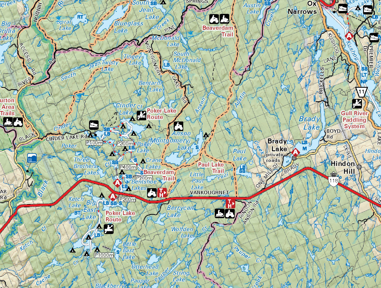 Bancroft District Crown Land Recreation Map (ON Rec Map Bundle) by