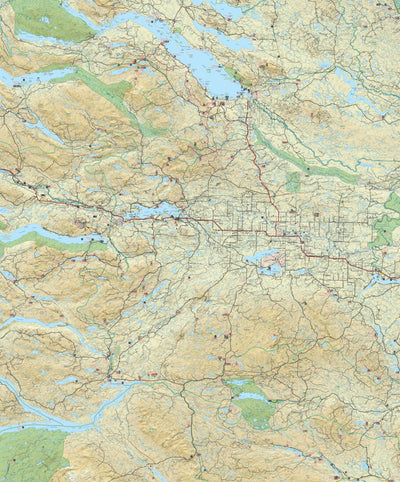 Vanderhoof Area Recreation Map