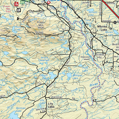 Vanderhoof Area Recreation Map