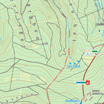 Kőszegi-hegység turista-, biciklis térkép, Geschriebenstein hiking, biking map