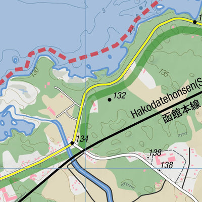 Onuma Quasi National Park Canoeing Map (Hokkaido, Japan)