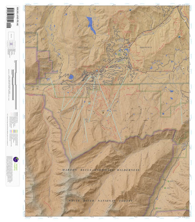 Highland Peak, Colorado 7.5 Minute Topographic Map - Color Hillshade