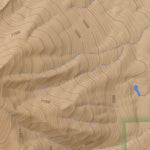 Crested Butte, Colorado 7.5 Minute Topographic Map - Color Hillshade