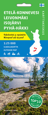 Etelä-Konnevesi Leivonmäki Isojärvi Pyhä-Häkki 1:25 000