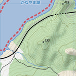 Lake Kanayama Canoeing Map (Hokkaido, Japan)