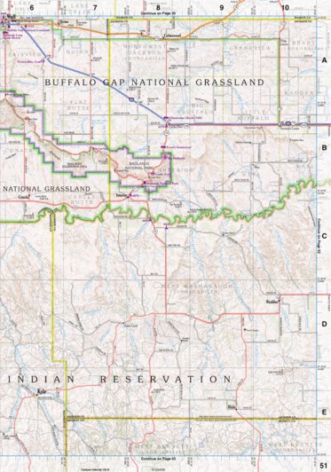 South Dakota Atlas & Gazetteer Page 51