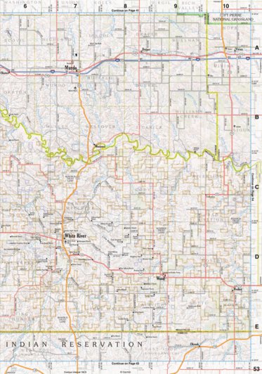 South Dakota Atlas & Gazetteer Page 53