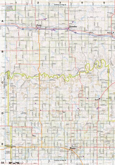 South Dakota Atlas & Gazetteer Page 54