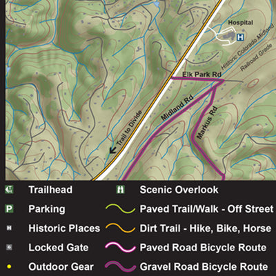 Woodland Park Bike & Trail Map
