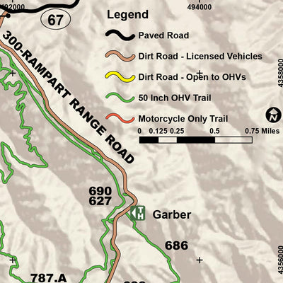 Rampart Range Trails Map - 2020 Edition