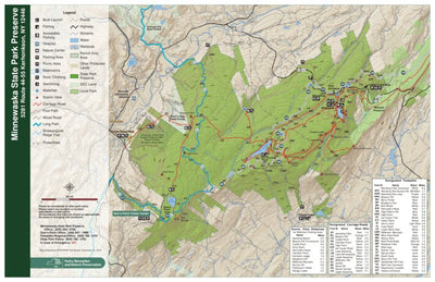Minnewaska State Park Preserve Trail Map