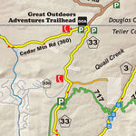 N Divide and S Rampart Range Trail Map - 2020 Edition