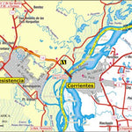 Mapa de Rutas y Caminos de Entre Ríos, Corrientes, Misiones, Uruguay y Sur del Paraguay Preview 2