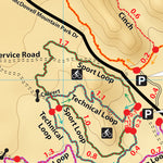 This is a map of the Competitive Loops at McDowell Regional Park.
