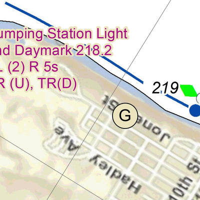 Cumberland River Chart 29 - Old Hickory, TN (Lock & Dam); Dam 3 (Inundated); Shutes Branch