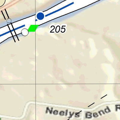 Cumberland River Chart 27 - Mill Creek; Old Lock & Dam 2 (removed); Crabbes Island; Stones River