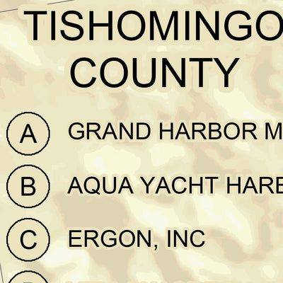 Tennessee River Chart 32A - Tennessee - Tombigbee Waterway