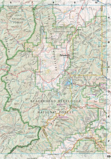 Montana Atlas & Gazetteer Page 69 Preview 1