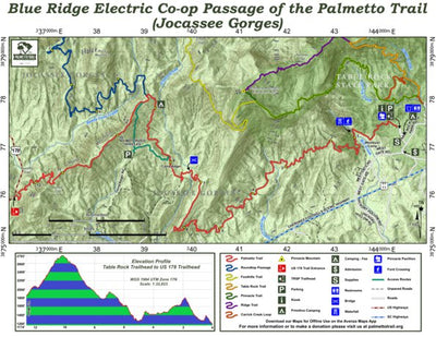 Blue Ridge Electric Co-op of the Palmetto Trail (Jocassee Gorges)