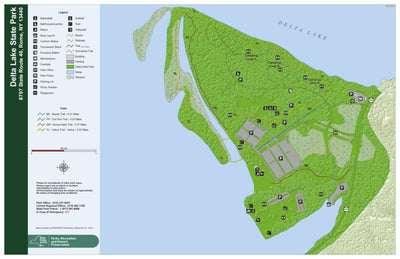 Delta Lake State Park Trail Map