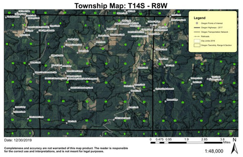 Missouri Bend T14S R8W Township Map
