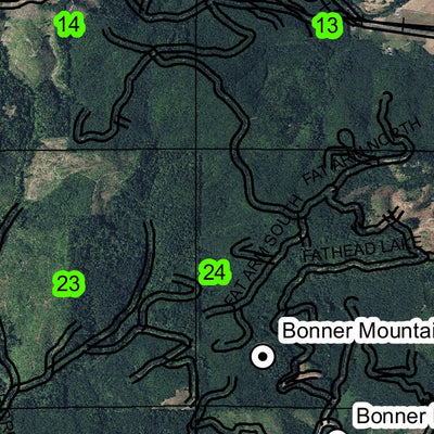 Bonner Mountain10S R7W Township Map