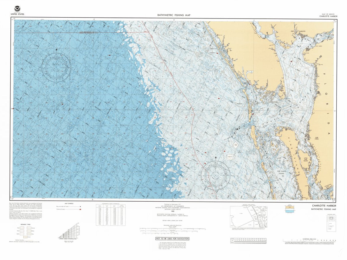 Charlotte Harbor (F-18) Map by National Oceanographic & Atmospheric ...