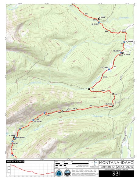 CDT Map Set Version 3.0 - Map 331 - Montana-Idaho