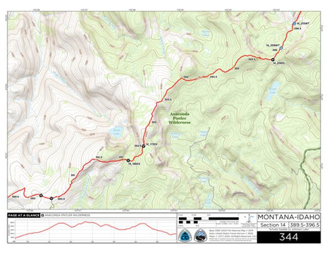 CDT Map Set Version 3.0 - Map 344 - Montana-Idaho