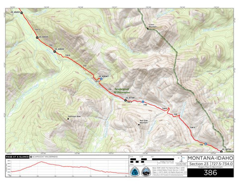 CDT Map Set Version 3.0 - Map 386 - Montana-Idaho