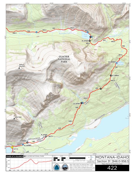 CDT Map Set Version 3.0 - Map 422 - Montana-Idaho