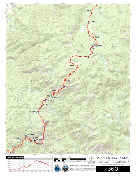 CDT Map Set Version 3.0 - Map 360 - Montana-Idaho