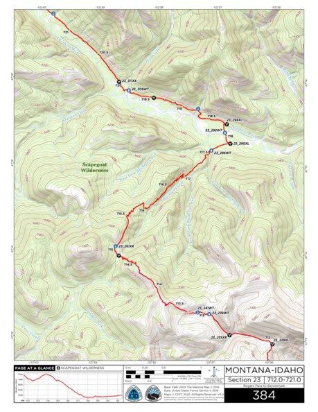 CDT Map Set Version 3.0 - Map 384 - Montana-Idaho