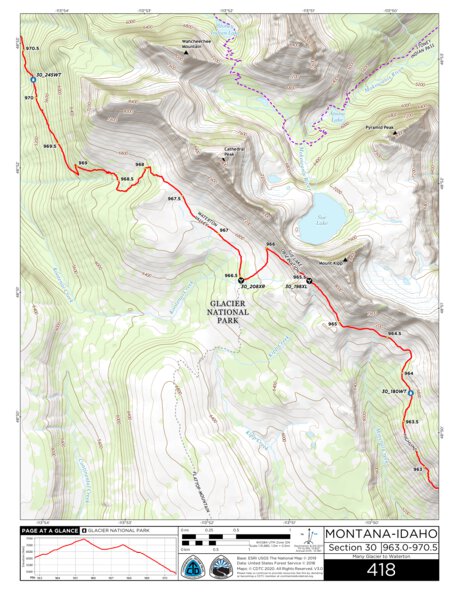 CDT Map Set Version 3.0 - Map 418 - Montana-Idaho