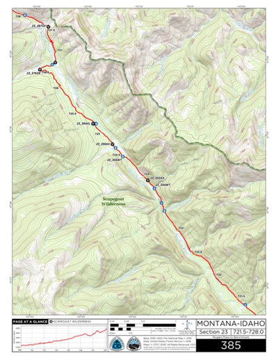 CDT Map Set Version 3.0 - Map 385 - Montana-Idaho