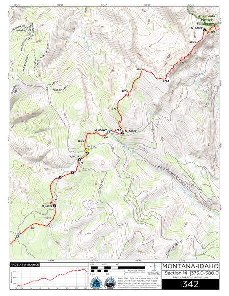 CDT Map Set Version 3.0 - Map 342 - Montana-Idaho