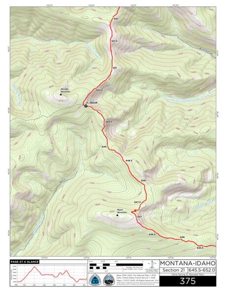 CDT Map Set Version 3.0 - Map 375 - Montana-Idaho
