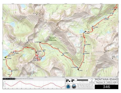 CDT Map Set Version 3.0 - Map 346 - Montana-Idaho