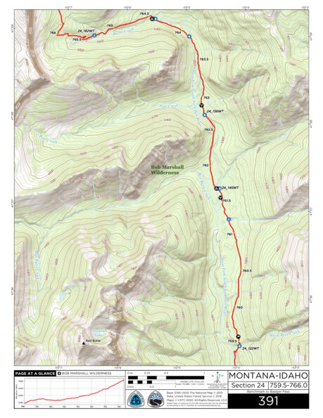 CDT Map Set Version 3.0 - Map 391 - Montana-Idaho