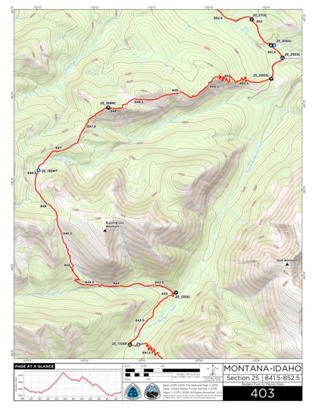 CDT Map Set Version 3.0 - Map 403 - Montana-Idaho