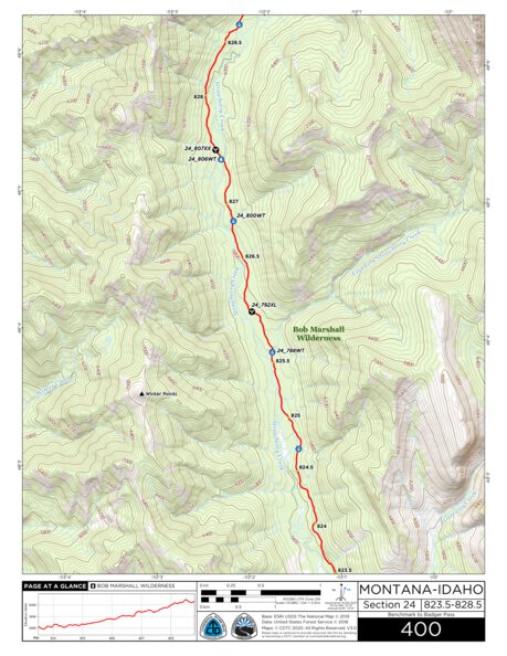 CDT Map Set Version 3.0 - Map 400 - Montana-Idaho