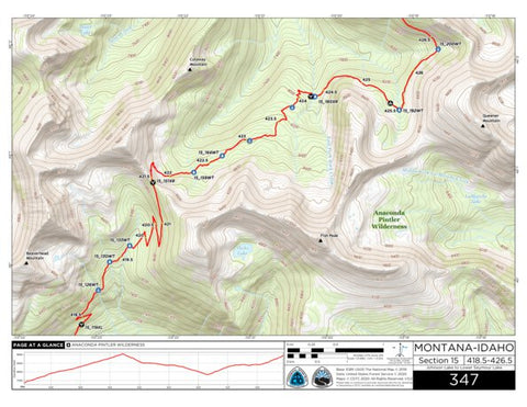 CDT Map Set Version 3.0 - Map 347 - Montana-Idaho