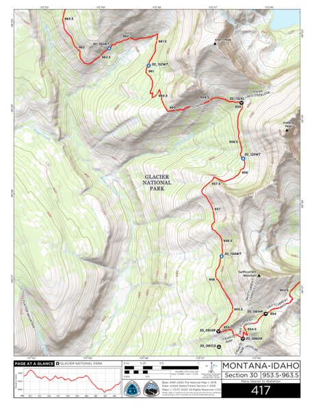 CDT Map Set Version 3.0 - Map 417 - Montana-Idaho