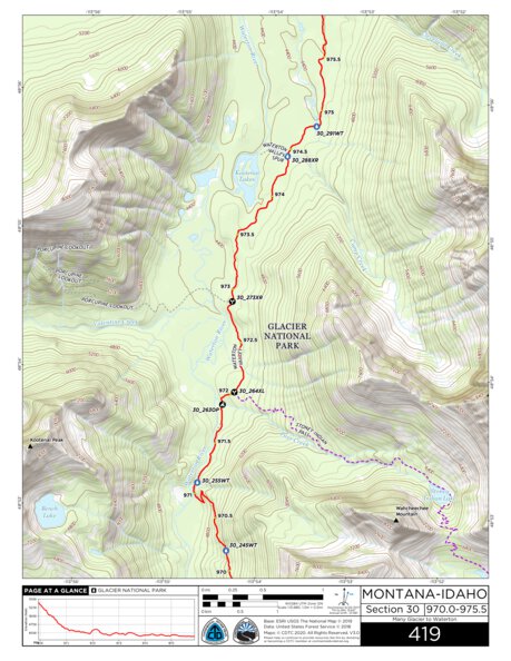 CDT Map Set Version 3.0 - Map 419 - Montana-Idaho