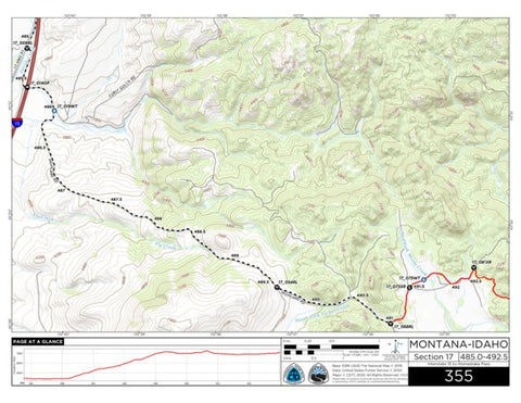 CDT Map Set Version 3.0 - Map 355 - Montana-Idaho