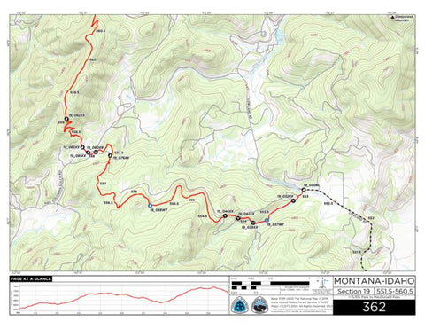 CDT Map Set Version 3.0 - Map 362 - Montana-Idaho