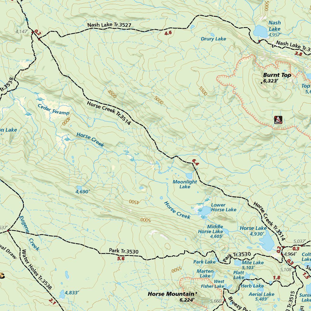Three Sisters Wilderness, Oregon Map by Adventure Maps, Inc. | Avenza Maps