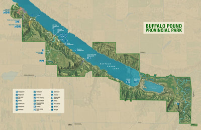 Buffalo Pound Provincial Park Full Map