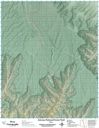 Arizona Trail full route - 32 maps